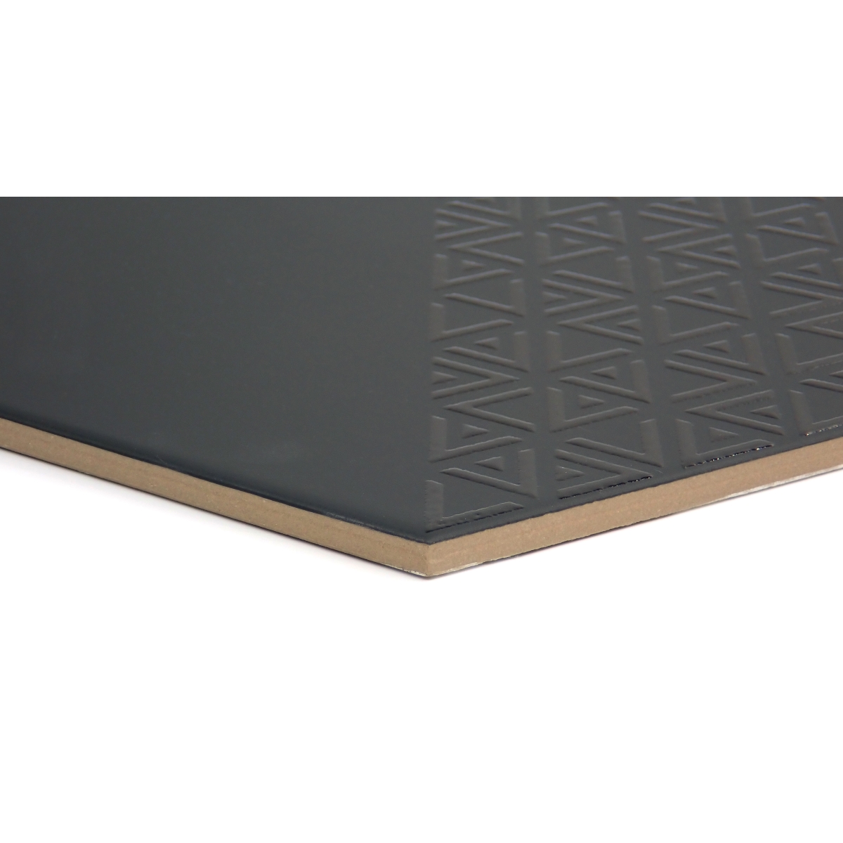 Rhythm Hex Pattern Matte/Satin porcelain tile in silver, white, and black colors, hexagon shape, 11x13 size, ideal for modern flooring and wall applications.